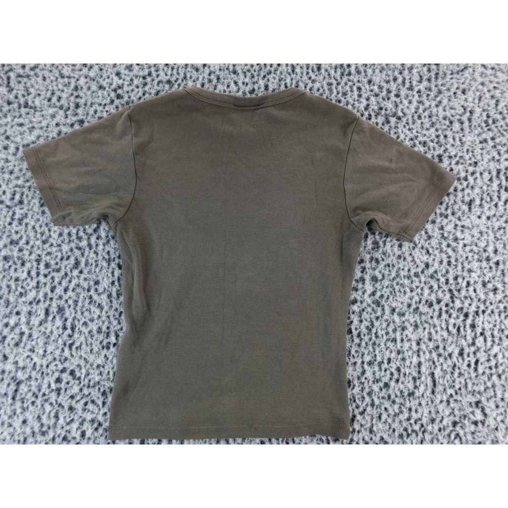Kids AC DC T Shirt Short Sleeve Gray‎ XXS Fitted Longline Cotton - Picture 6 of 7